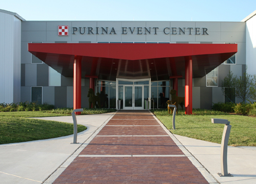 Purina Event Center, site of Opening Ceremonies, Registration, Handlers’ & Annual Meeting 