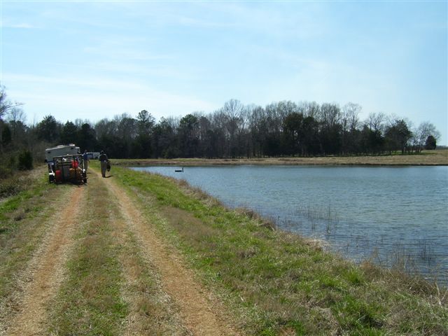 View of Freddie Pond from the dam